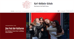 Desktop Screenshot of karl-rehbein-gymnasium.de